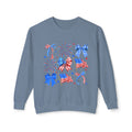 Patriotic Bows & Fireworks Crewneck Sweatshirt